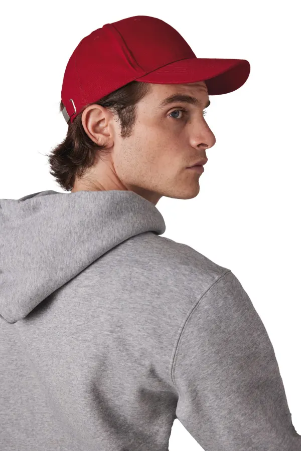 Casquette en coton bio - 6 panneaux porté — vue 2