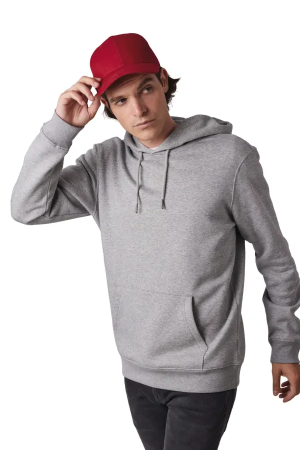 Casquette en coton bio - 6 panneaux porté — vue 4