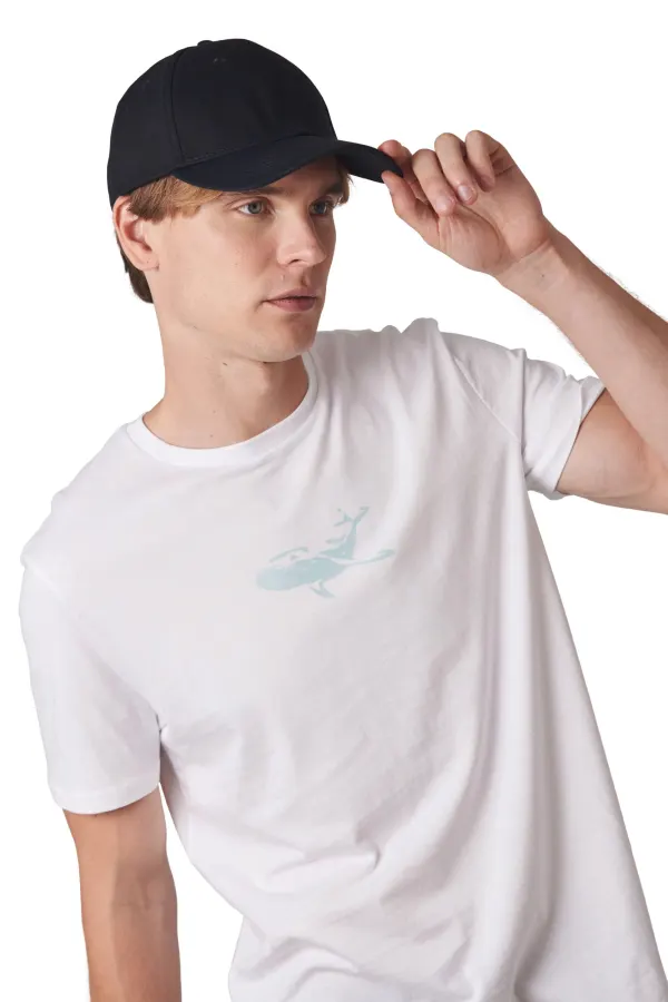 Casquette en coton recyclé - 6 panneaux porté — vue 1