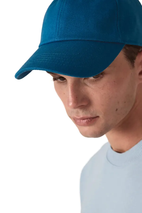 Casquette en toile de coton 6 panneaux - K-up Gold Label porté — vue 3