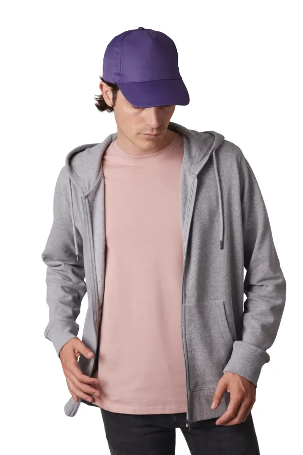 Casquette polyester - 5 panneaux porté — vue 1