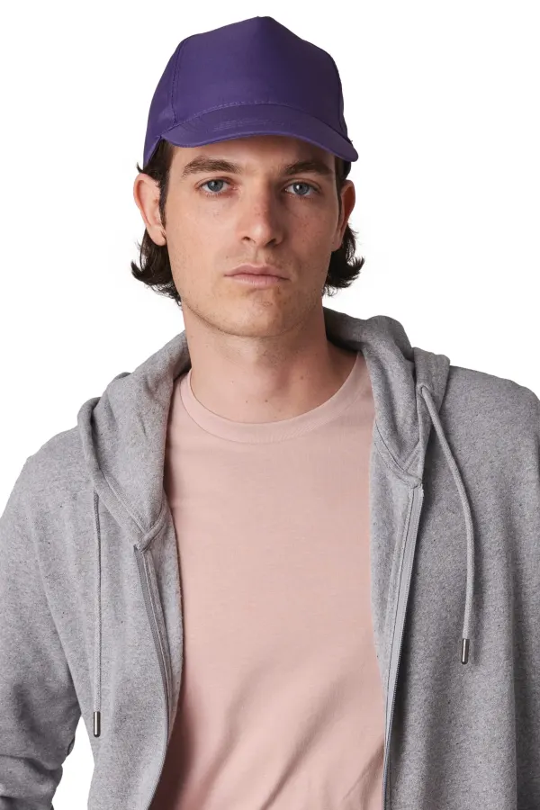 Casquette polyester - 5 panneaux porté — vue 4