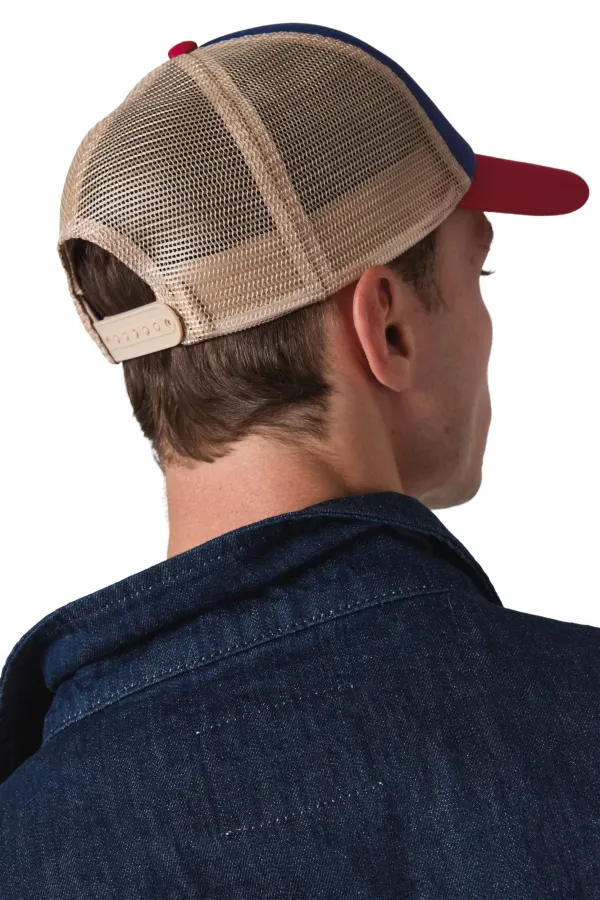 Casquette trucker 5 panneaux en coton canvas - K-up Gold Label porté — vue 2