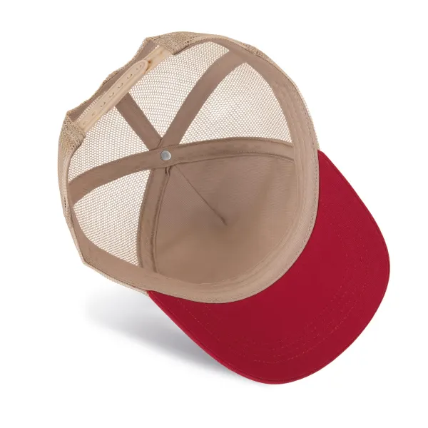 Casquette trucker 5 panneaux en coton canvas - K-up Gold Label porté — vue 4