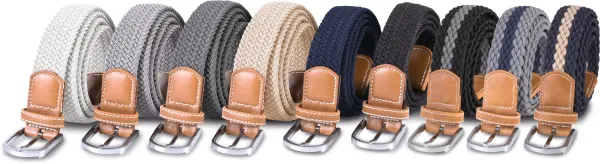 Ceinture tressée élastiquée porté — vue 2