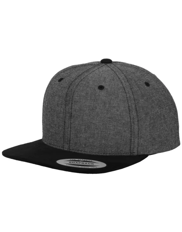 Chambray-Suede Snapback porté — vue 1
