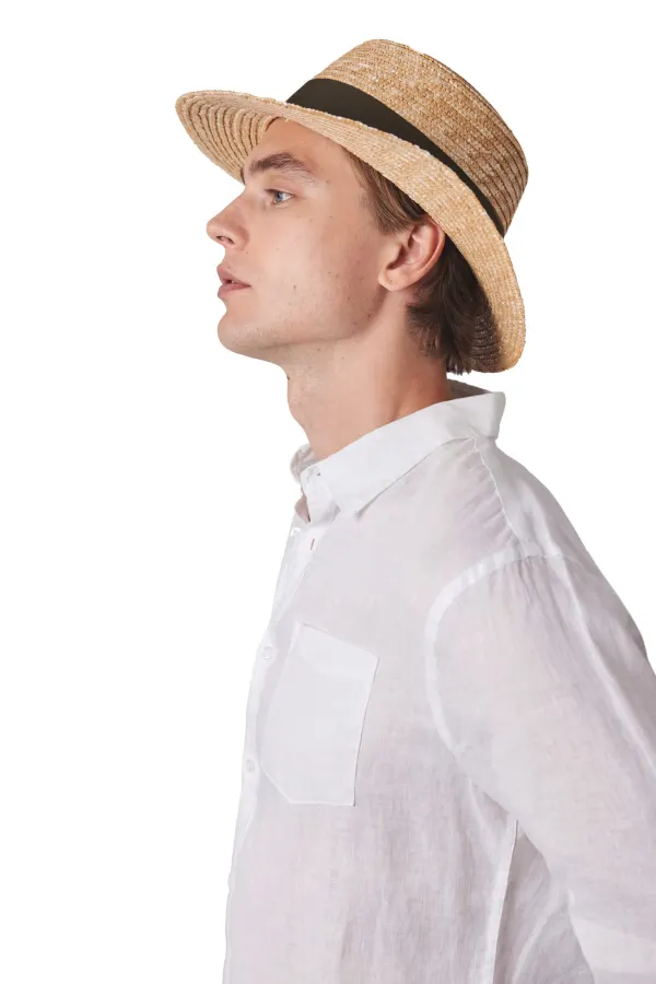 Chapeau Canotier porté — vue 1