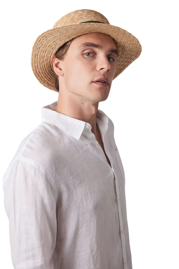 Chapeau Canotier porté — vue 2