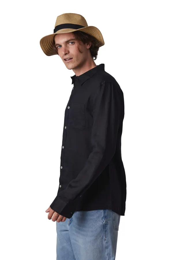Chapeau de paille classique porté — vue 1