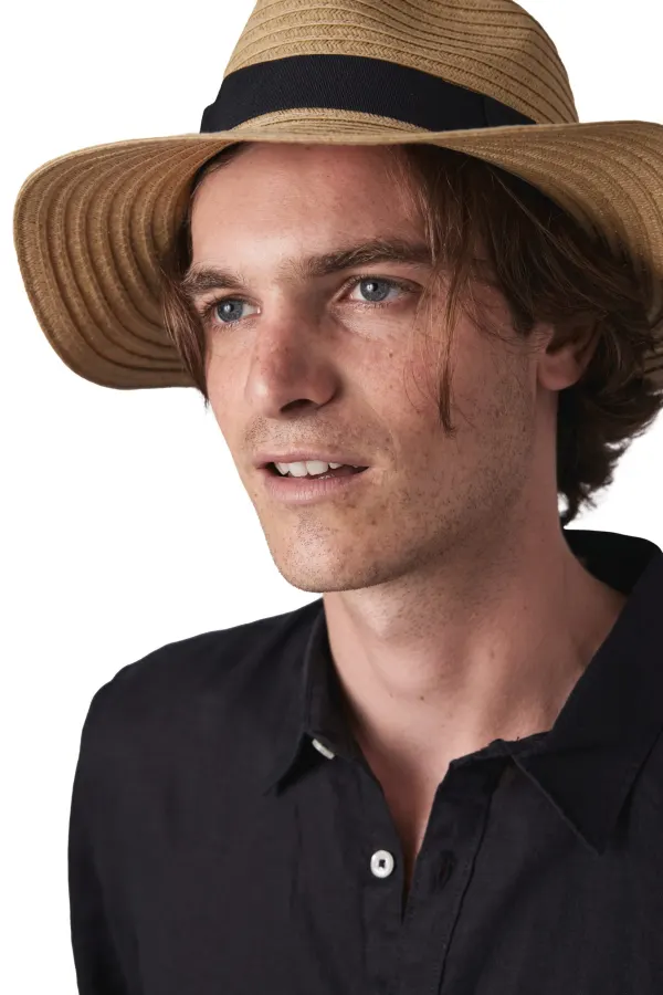 Chapeau de paille classique porté — vue 3