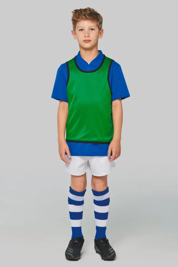 Chasuble de rugby réversible enfant porté — vue 1