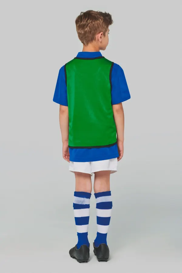 Chasuble de rugby réversible enfant porté — vue 2