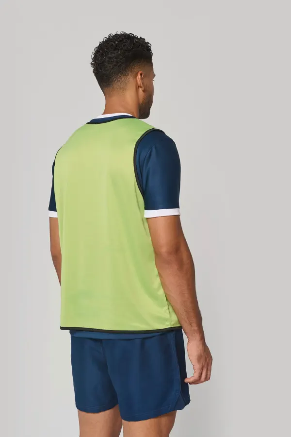 Chasuble de rugby réversible unisexe porté — vue 2