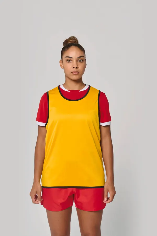 Chasuble de rugby réversible unisexe porté — vue 3