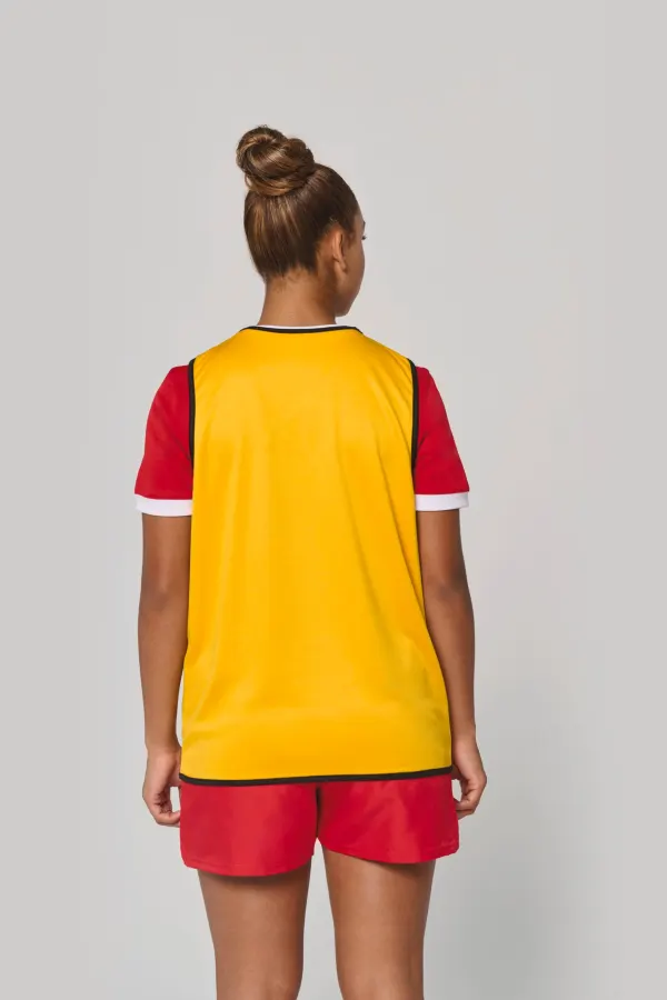 Chasuble de rugby réversible unisexe porté — vue 4