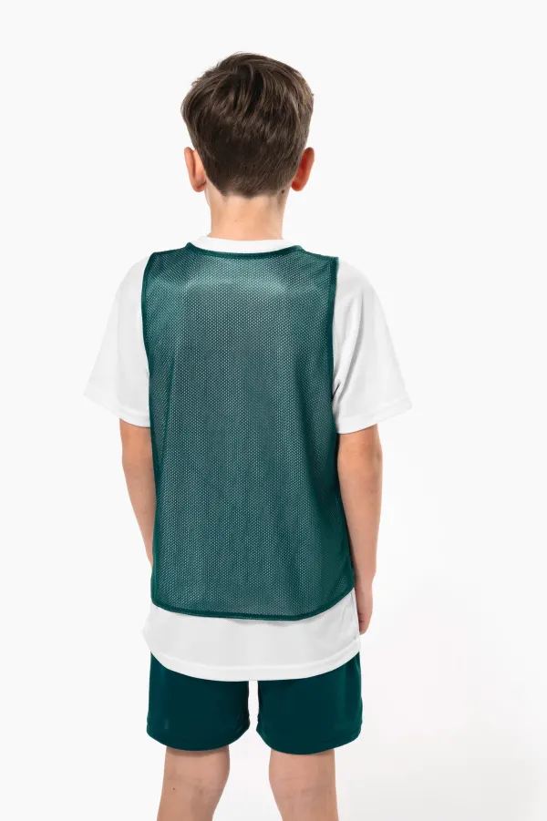 Chasuble réversible multisports enfant porté — vue 1