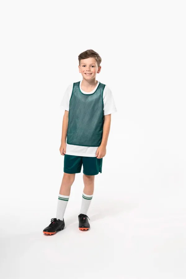 Chasuble réversible multisports enfant porté — vue 2
