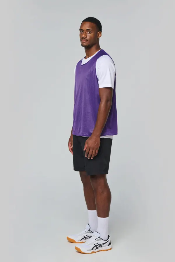 Chasuble réversible multisports unisexe porté — vue 3