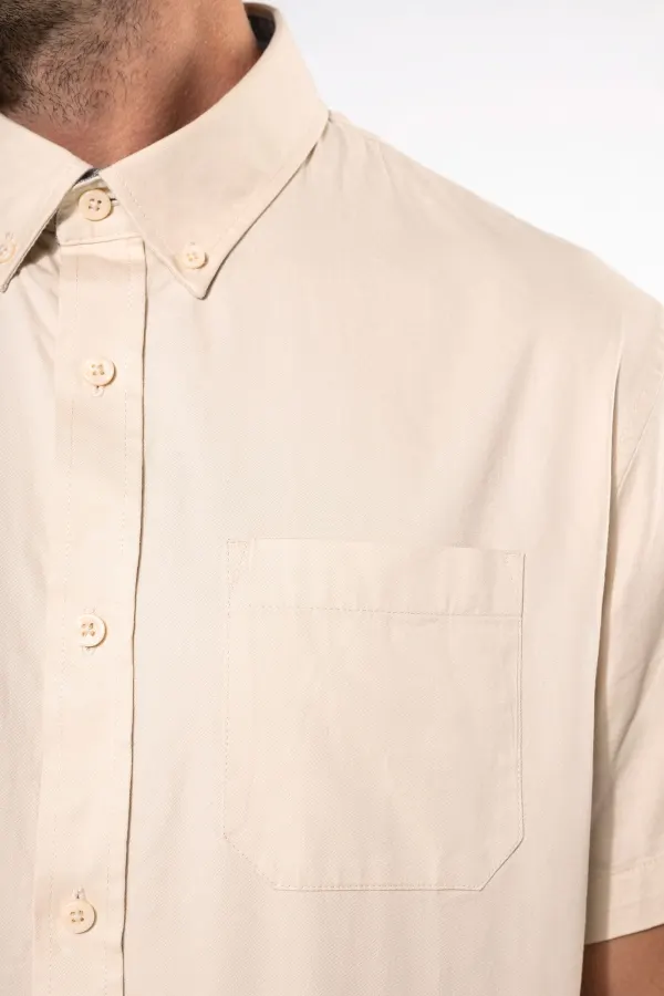Chemise coton manches courtes Ariana III homme porté — vue 3
