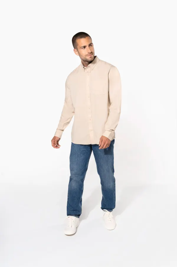 Chemise coton manches longues Nevada homme porté — vue 1