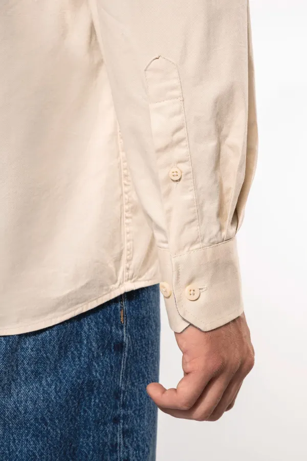 Chemise coton manches longues Nevada homme porté — vue 4