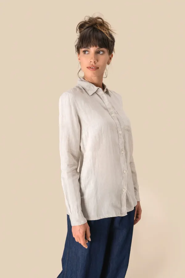 Chemise en lin femme porté — vue 3