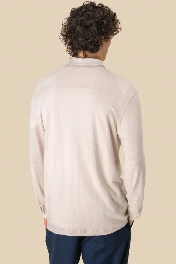 Chemise en lin homme porté — vue 4