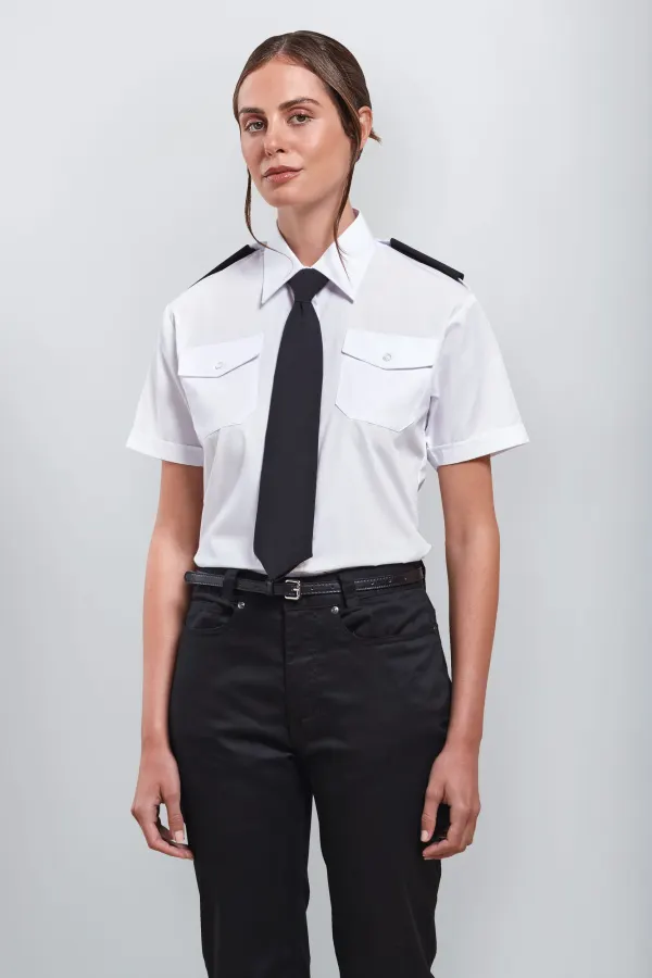 Chemise Femme manches courtes Pilote porté — vue 1