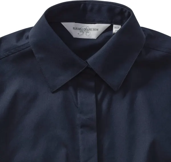 Chemise femme manches longues Ultimate stretch porté — vue 2