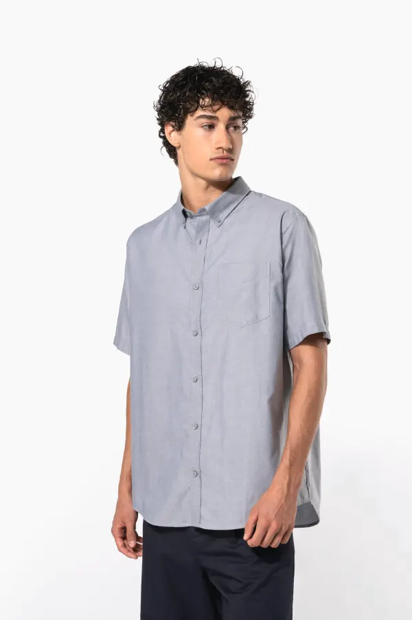 Chemise Oxford manches courtes porté — vue 1