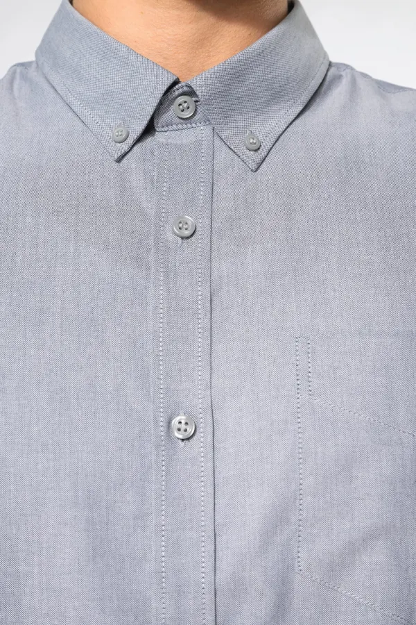 Chemise Oxford manches courtes porté — vue 4