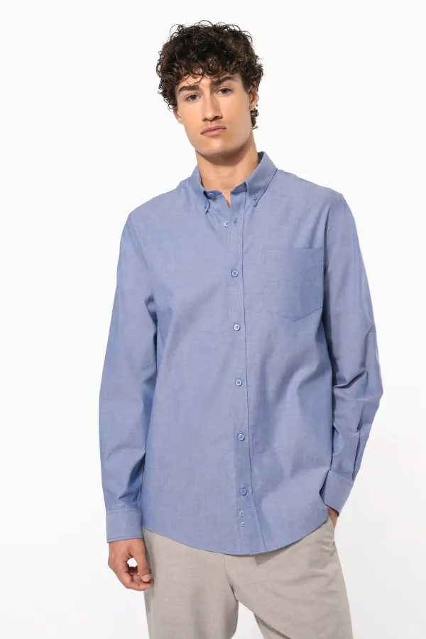 Chemise Oxford manches longues porté — vue 1