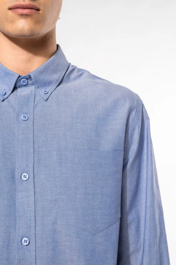 Chemise Oxford manches longues porté — vue 3
