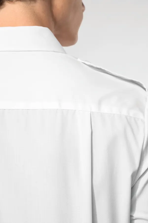 Chemise pilote manches courtes homme porté — vue 4