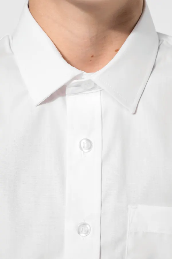 Chemise popeline manches longues enfant porté — vue 3