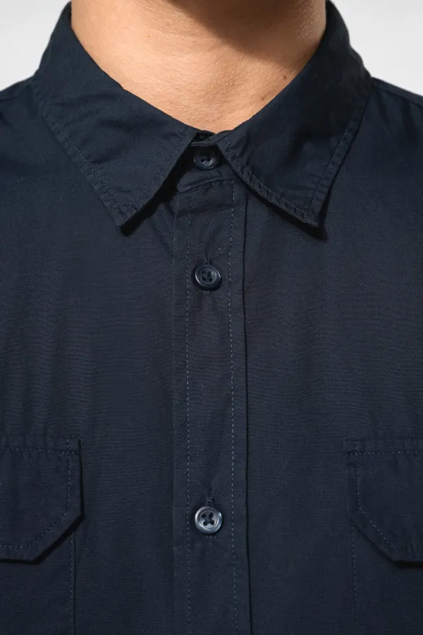 Chemise safari manches longues homme porté — vue 4