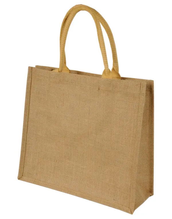 Chennai Short Handled Jute Shopper Bag porté — vue 1