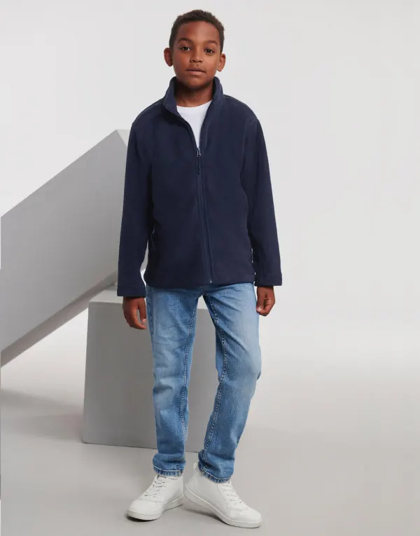 Children’s Full Zip Outdoor Fleece porté — vue 2