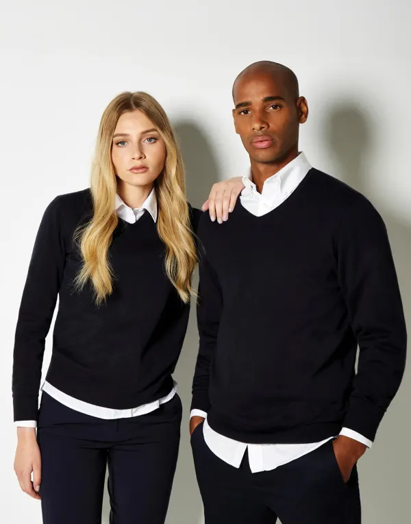Classic Fit Arundel V Neck Sweater porté — vue 1