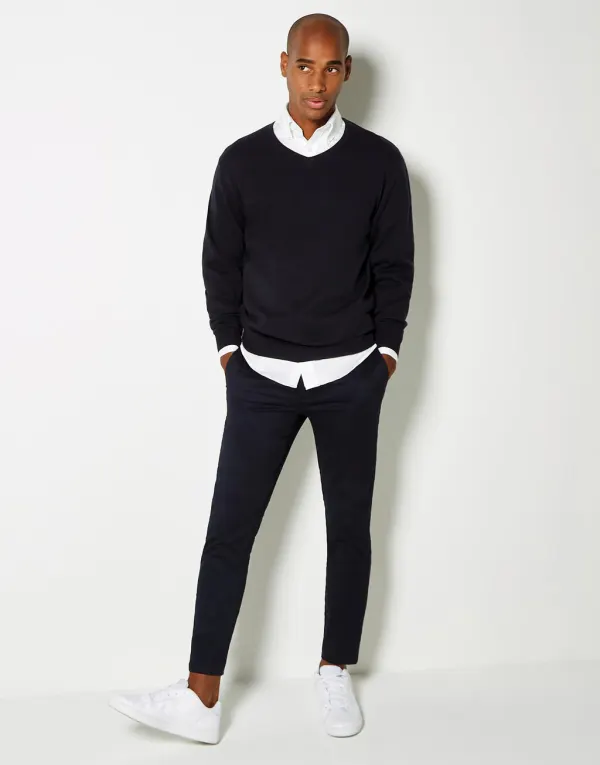 Classic Fit Arundel V Neck Sweater porté — vue 2