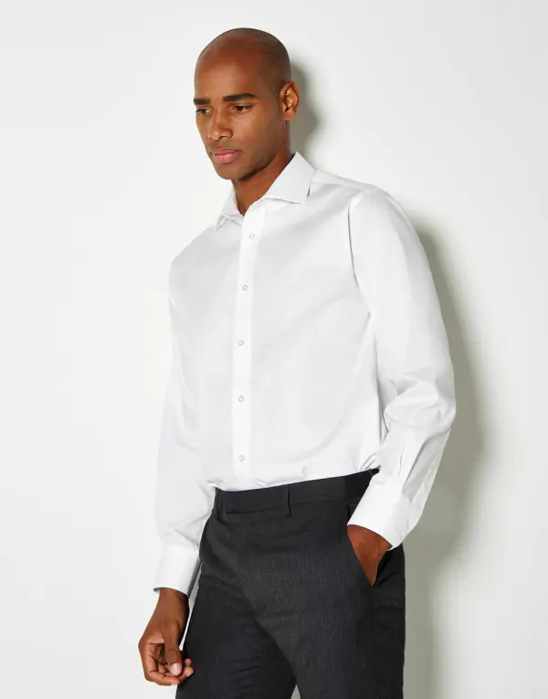 Classic Fit Premium Cutaway Oxford Shirt porté — vue 1