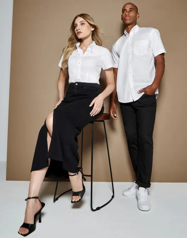 Classic Fit Premium Oxford Shirt SSL porté — vue 3