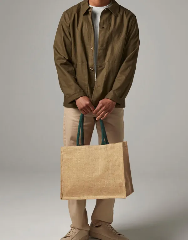 Classic Jute Shopper porté — vue 3