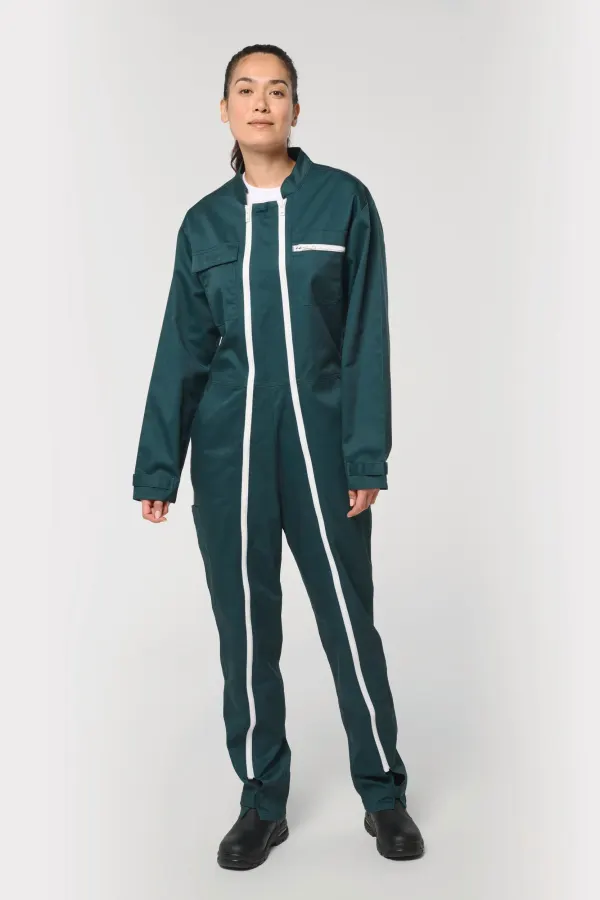 Combinaison double zip unisexe porté — vue 4