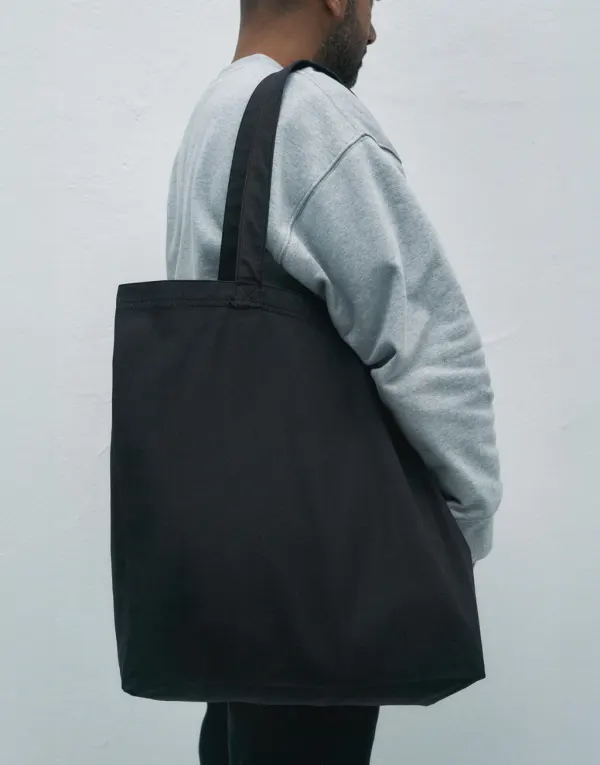 Cotton Canvas Large Tote porté — vue 1