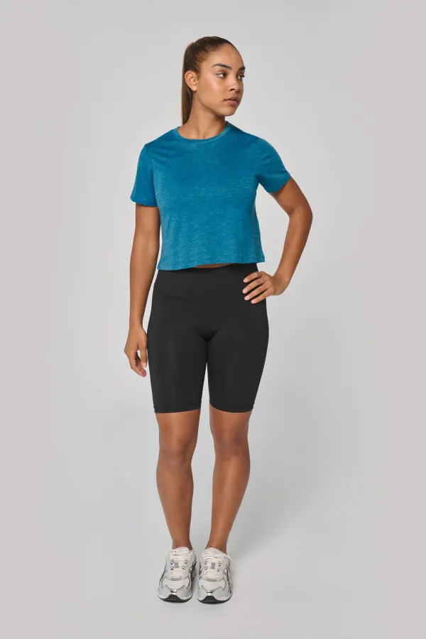 Crop top triblend femme porté — vue 3
