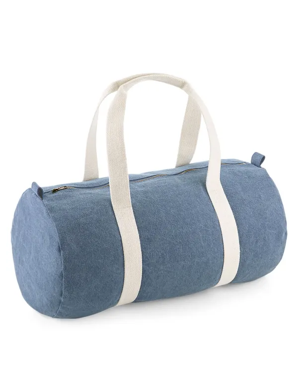 Denim Barrel Bag porté — vue 4