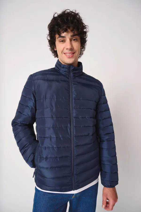 Doudoune matelassée homme porté — vue 2