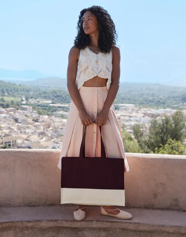 EarthAware® Organic Contrast Shopper porté — vue 1