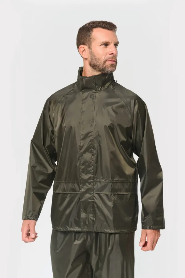 Ensemble de pluie unisexe porté — vue 1